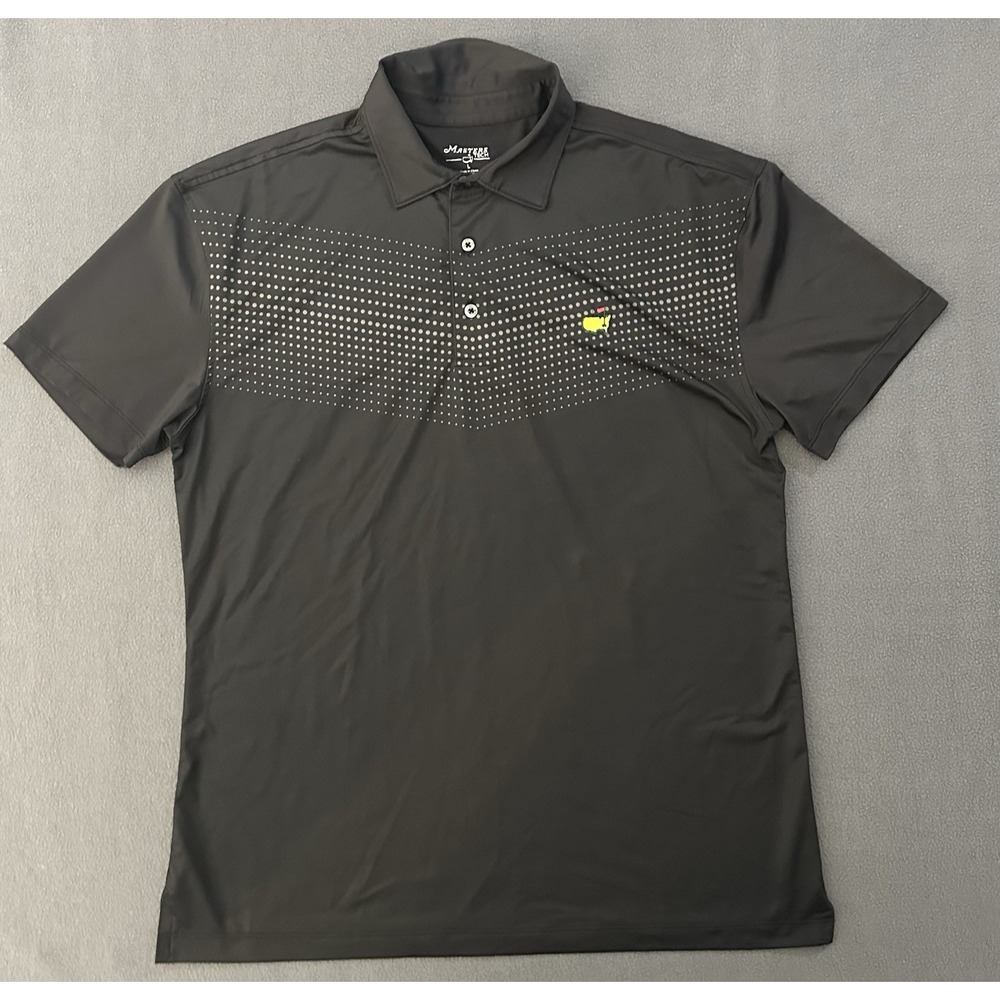 Masters Tech Golf Performance Polo Short Sleeve Shirt Size Large Augusta Georgia